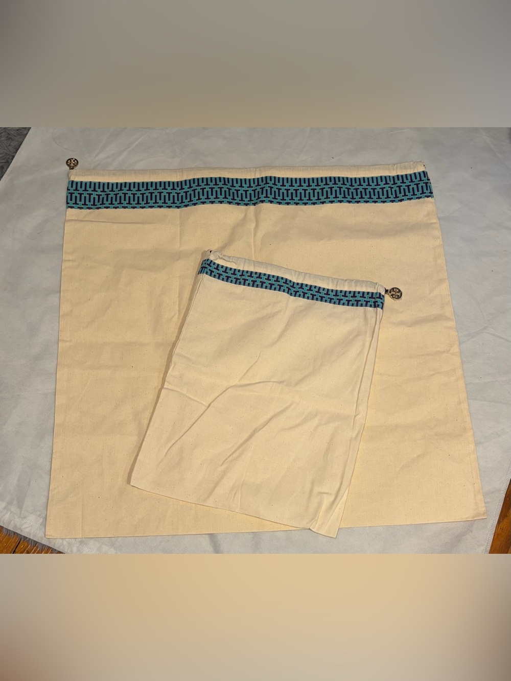 New TORI BURCH Set of 2 Dust Bags - Large & Small